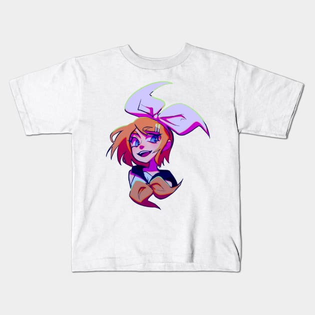 Kagamine Rin Kids T-Shirt by Probablynotsam